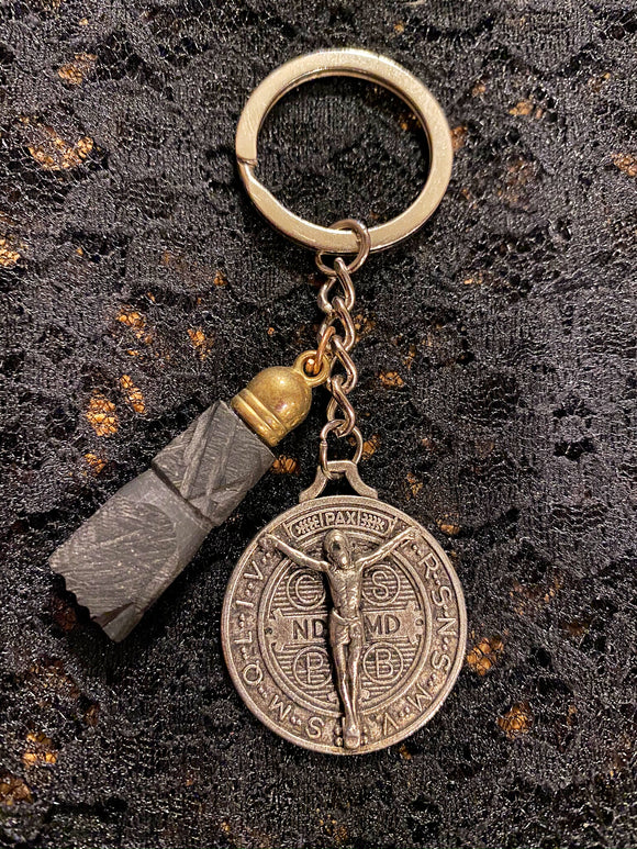 Saint Benedict Medal Keychain