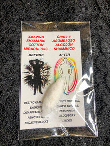 Algodón Chamánico para Limpieza Espiritual/ Shamanic Cotton for Spiritual Cleansing