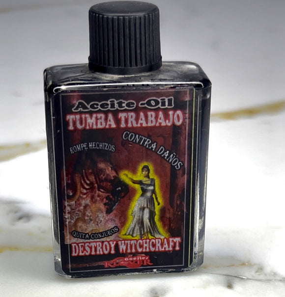 Tumba Trabajo Aceite Espiritual | Destroy Witchcraft Spiritual Oil